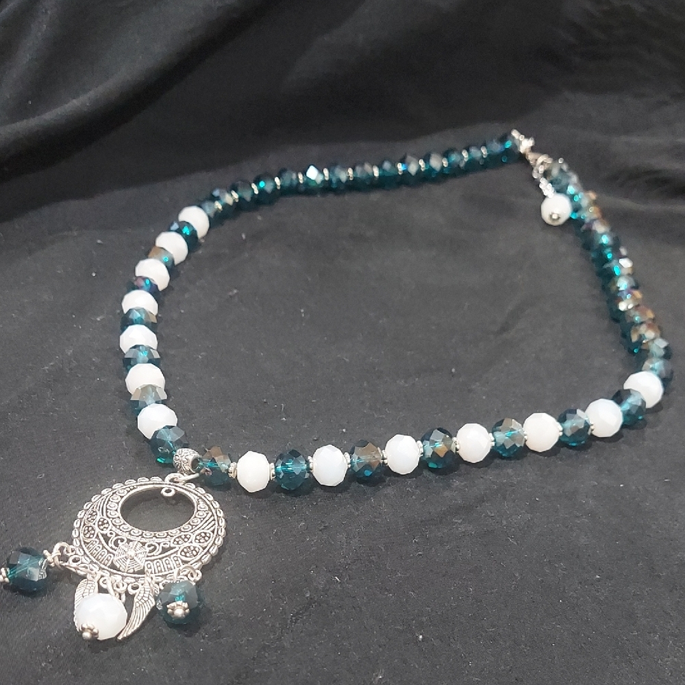 Angel wing charm necklace